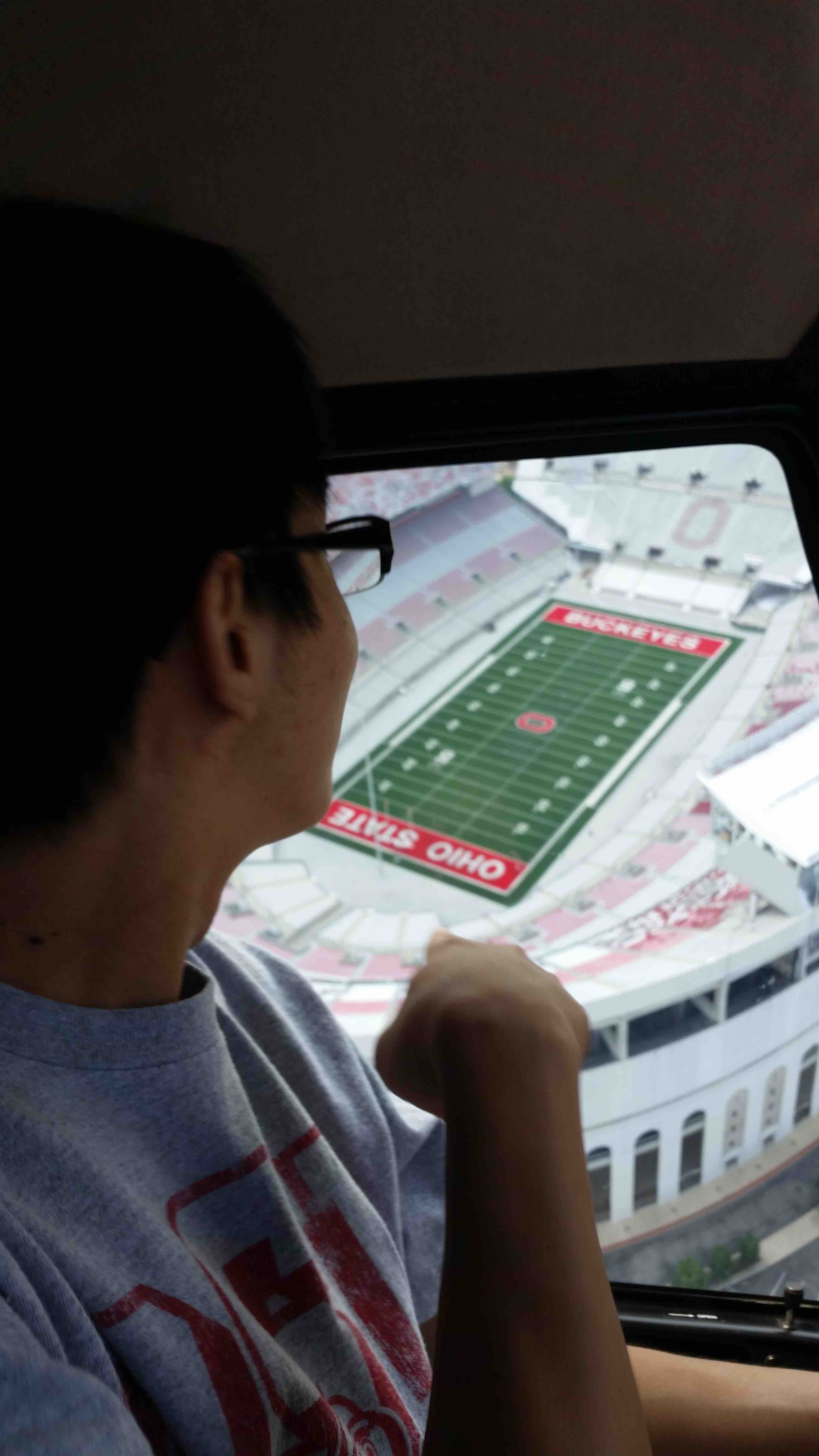 鸟瞰Ohio State Stadium-2014.08.05@直升飞机